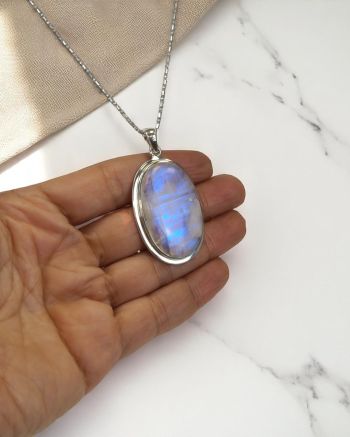 Rainbow Moonstone Pendant